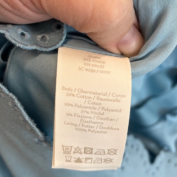 Boden NWT Emma Ponte Dress Light Blue Size 8P - Picture 4 of 7